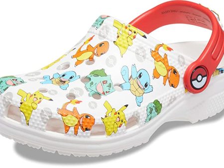 Crocs Classic Pokemon Clog T Zuecos Unisex Niños, Blanco y Multicolor, 20 21 EU For Discount