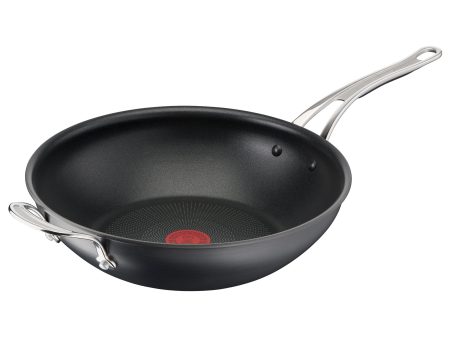 Jamie Oliver by Tefal Cooks Classic Non-Stick Induction Hard Anodised Wok 30cm Sale