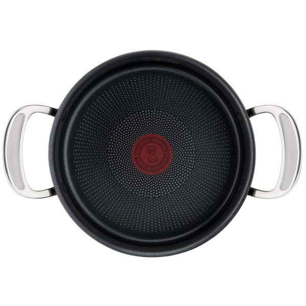 Jamie Oliver by Tefal Cooks Classic Non-Stick Induction Hard Anodised Stewpot + Lid 24cm 5L For Cheap