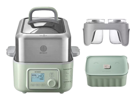 G563 Electric Food Steamer with Ceramic Lunch Box - Bundle Offer Hot on Sale