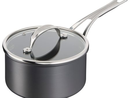 Jamie Oliver by Tefal Cooks Classic Non-Stick Induction Hard Anodised Saucepan + Lid 18cm Cheap