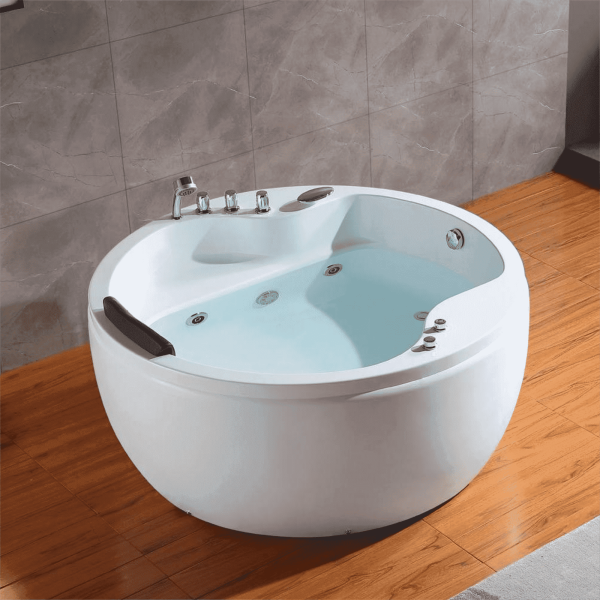 59  Freestanding Round Whirlpool Bathtub with Right Drain Online