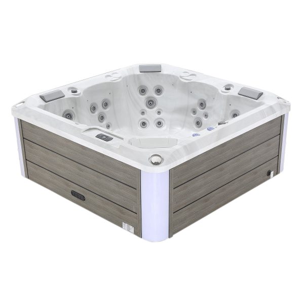 Luxury Freestanding 5-Person Square Outdoor Hot Tub Online Hot Sale