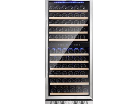 Empava 55  Tall Dual Zone 100 Bottle Wine Fridge For Sale