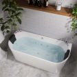 59  Freestanding Hydro Massage Whirlpool Bathtub with Center Drain Sale