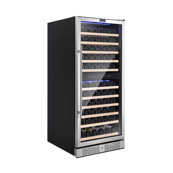 Empava 55  Tall Dual Zone 100 Bottle Wine Fridge For Sale