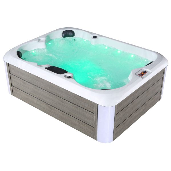 Luxury Freestanding 4-Person Rectangle Outdoor Hot Tub For Discount