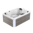 Luxury Freestanding 4-Person Rectangle Outdoor Hot Tub For Discount