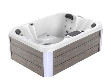 Luxury Freestanding 4-Person Rectangle Outdoor Hot Tub For Discount