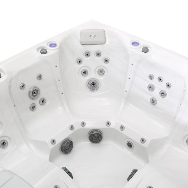 Luxury Freestanding 6-Person Square Outdoor Hot Tub Online