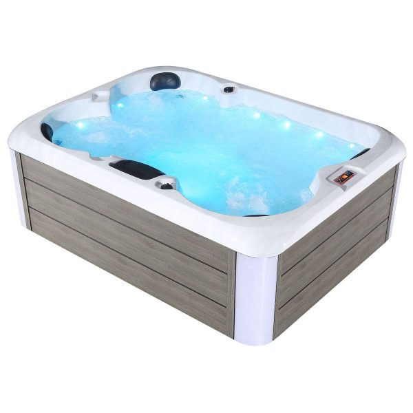 Luxury Freestanding 4-Person Rectangle Outdoor Hot Tub For Discount