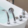 59  Acrylic Freestanding Whirlpool Tub with Reversible Drain For Discount