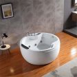 59  Freestanding Round Whirlpool Bathtub with Right Drain Online