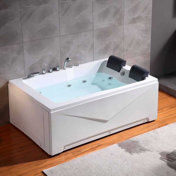 71  Alcove Whirlpool 2-Person Bathtub with Right Drain on Sale