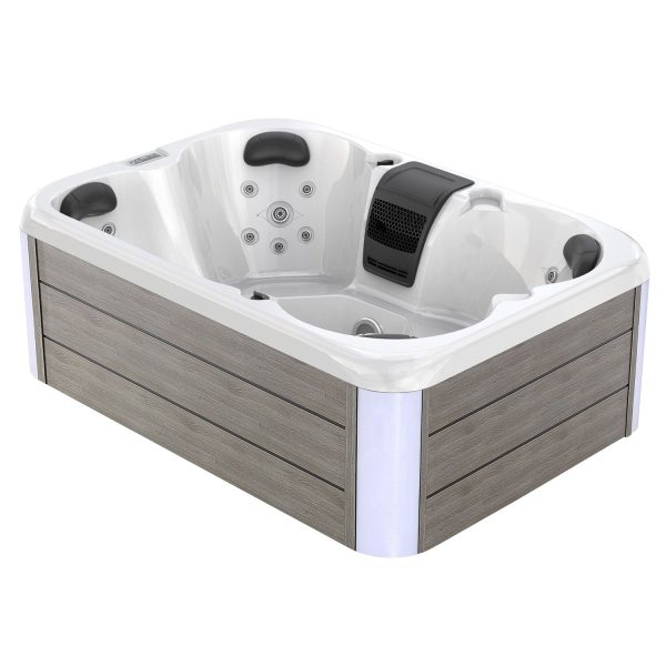 Luxury Freestanding 4-Person Rectangle Outdoor Hot Tub For Discount