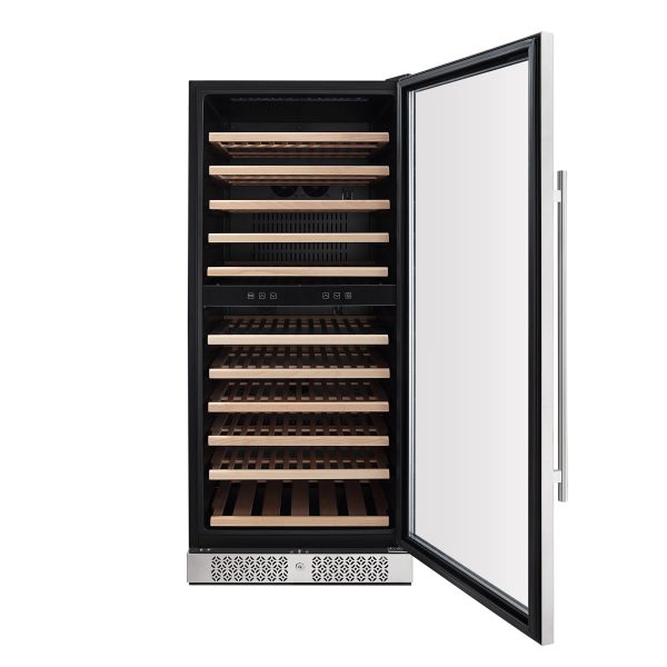 Empava 55  Tall Dual Zone 100 Bottle Wine Fridge For Sale