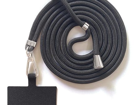 Adjustable Polyester Neck   Shoulder Strap Anti-lost Phone Carrying Rope with Cured Cloth Patch on Sale