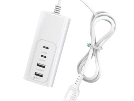 0.3m USB Plug PD 25W Fast Charge Power Socket 2 USB + 2 Type-C Phone Tablet Charger Charging Station Cheap