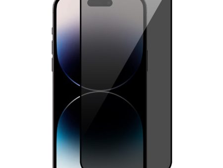 RURIHAI For iPhone 15 Pro Max Full Cover Silk Printing Black Edge Anti-spy Screen Protector High Aluminium-silicon Glass Film For Cheap